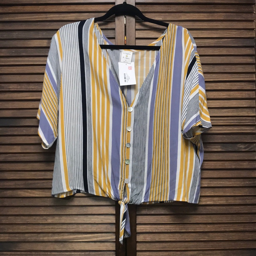 By Together Stripe Top, Sz Medium